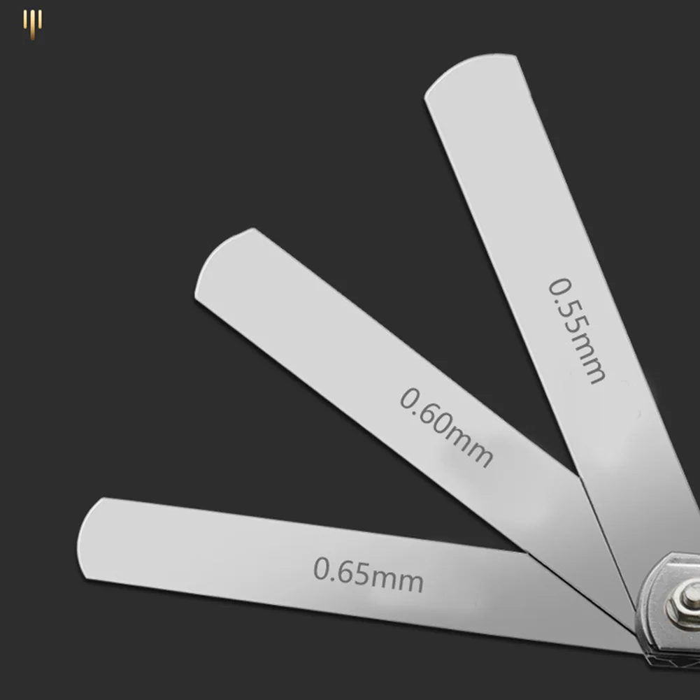 Precision Stainless Steel Gauge Measuring Tool Valve Adjustment Tool Sliver Metric Measurement Dual Marked Tool