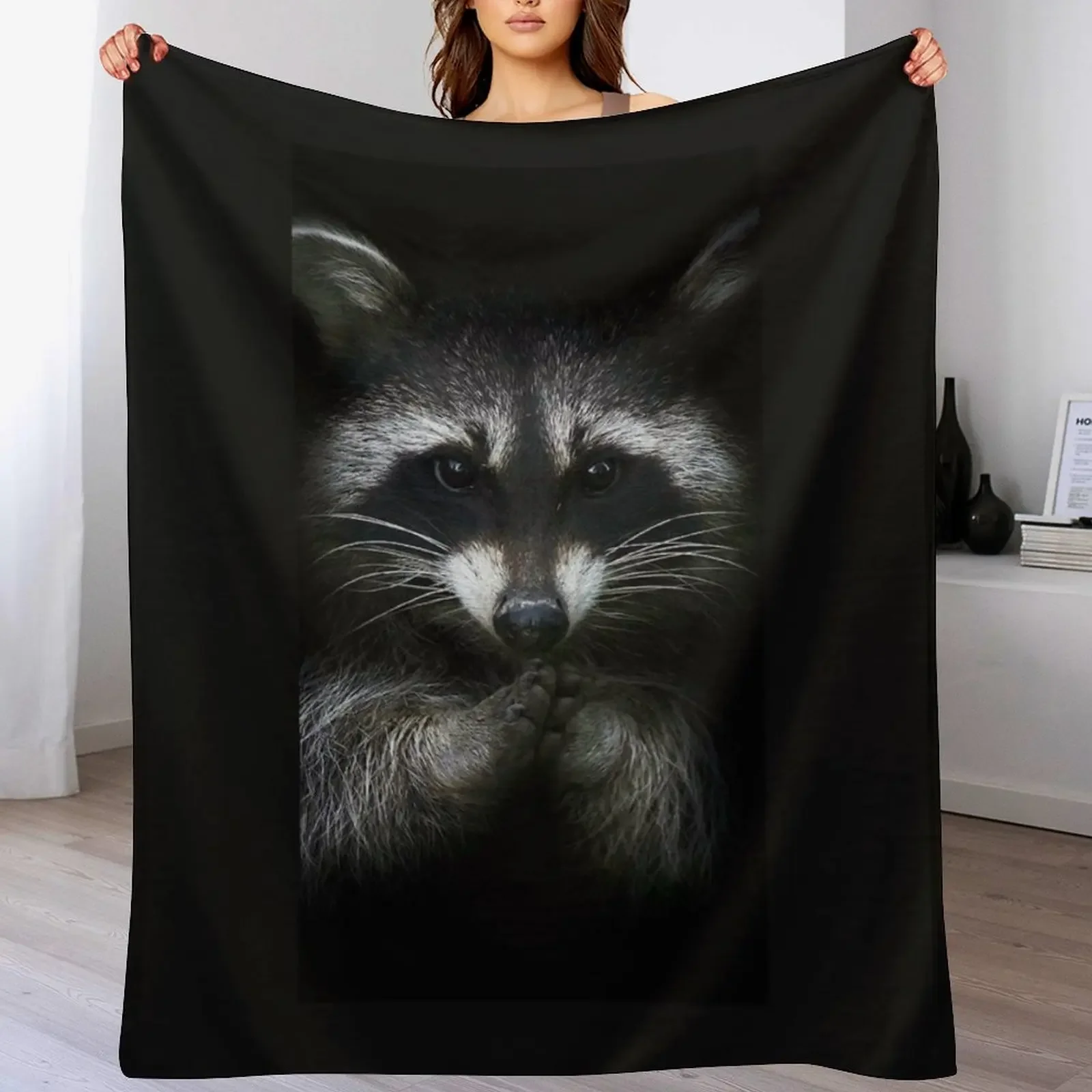 

Racoon Throw Blanket Giant Sofa Luxury St Bed covers Decorative Beds Blankets