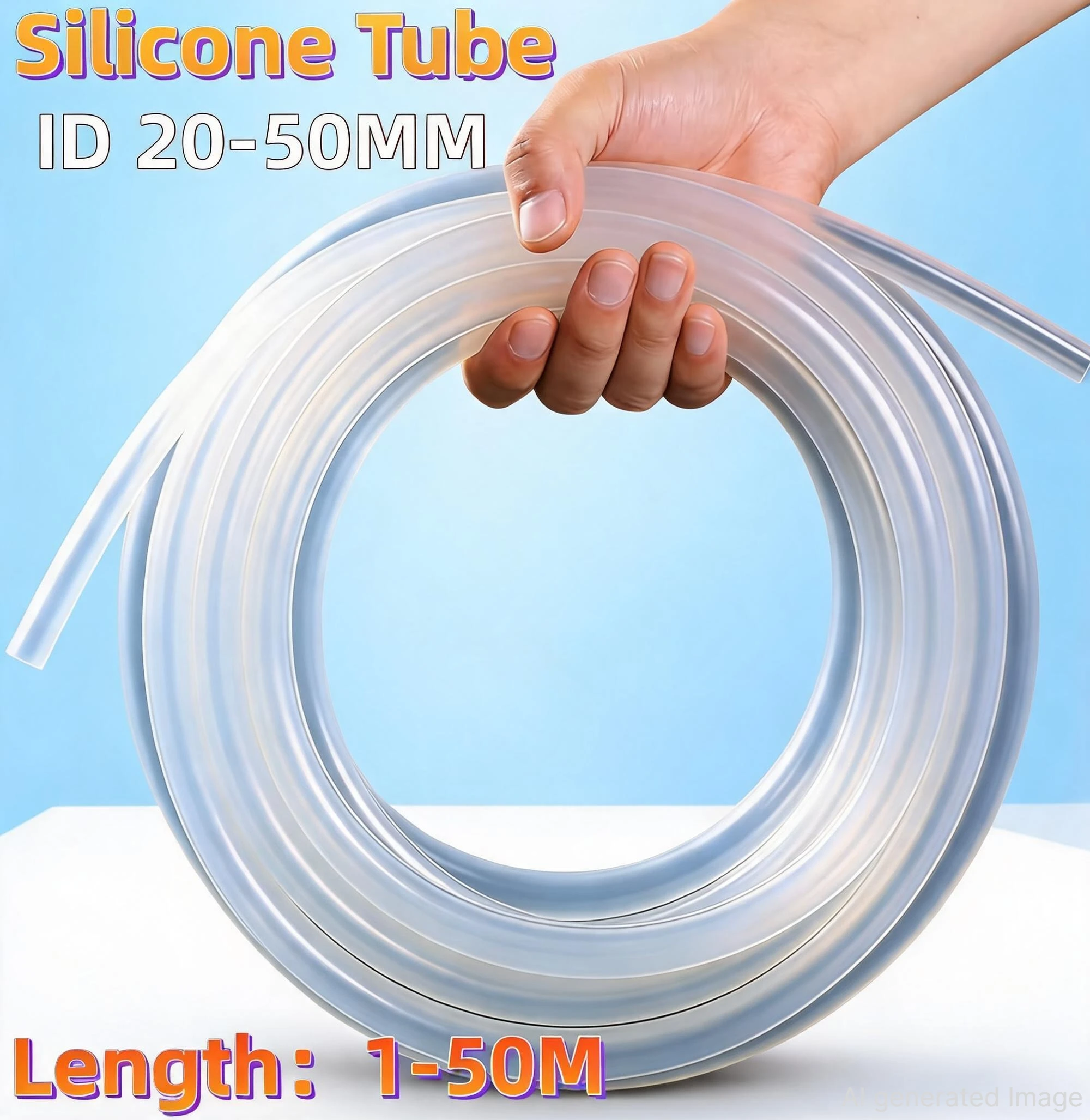 Tubo in silicone trasparente per uso alimentare, flessibile, atossico, diametro interno 2-25 mm, tubo per acquario, vendita all'ingrosso, personalizzabile, da 1 a 50 metri, 2028