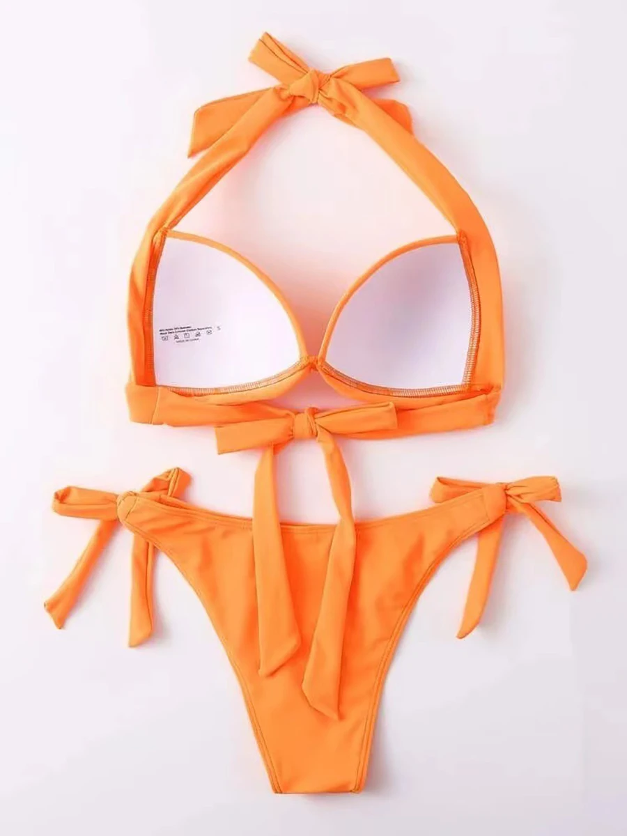 Sexy Push Up Bikinis 2023 Women High Waist Swimsuit Halter Swimwear Female Bikini Set Summer Swimming for Bathing Suit Beachwear