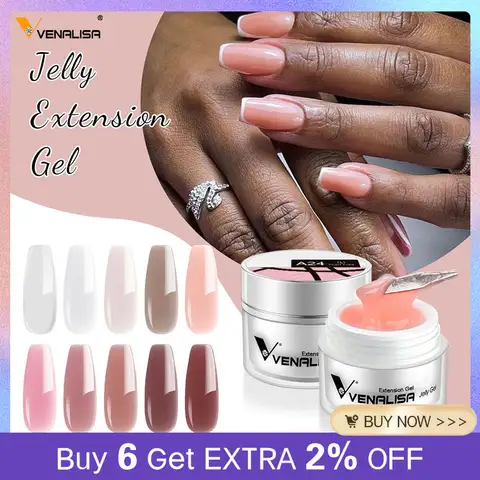 15ml UV Nail Extension Gel French Glitter VENALISA