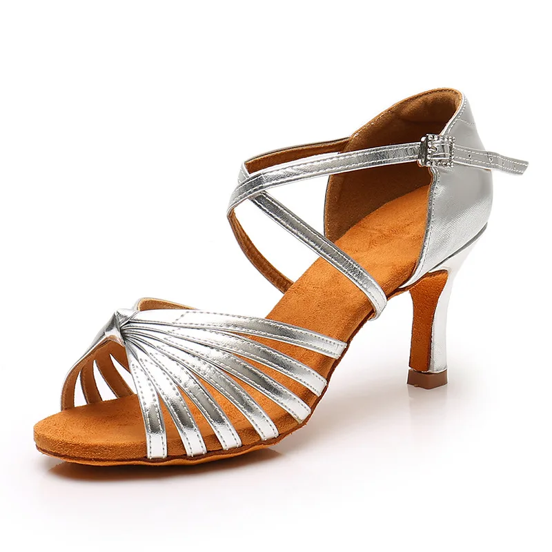 Women\'s Tango/Ballroom/Latin Black Dance Dancing Shoes Heeled Salsa Professional Dancing Shoes for Ladies 5.5cm 7.5cm 9cm