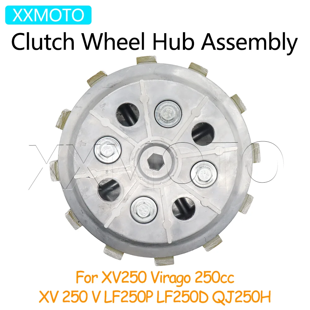 

For Yamaha XV250 Virago 250cc XV 250 V LF250P LF250D QJ250H Motorcycle Engine Clutch Plates Assembly Drum Kits 250 Accessories