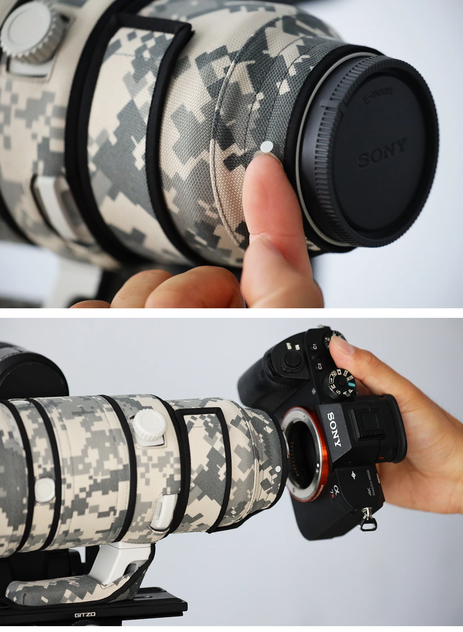ROLANPRO Objektivmantel für Sony FE 400–800 mm F6,3–8 G OSS, wasserdichte, regensichere Objektivschutzhülle, Sony 400–800-Hülle, Regenschutz – Detail 11