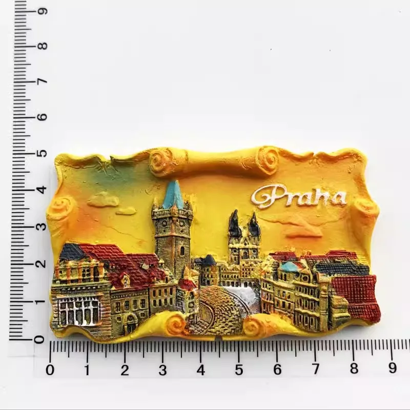 

Czech city View Souvenir Refrigerator Magnet Gift Crafts Home decor
