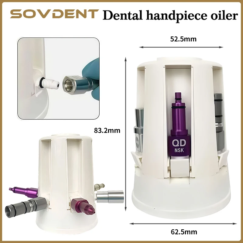 1Set Dental Portable Handpiece Care Spray Lubricant Oil Maintenance Universal 5 Nozzles for Standard Spray Dentistry Tool