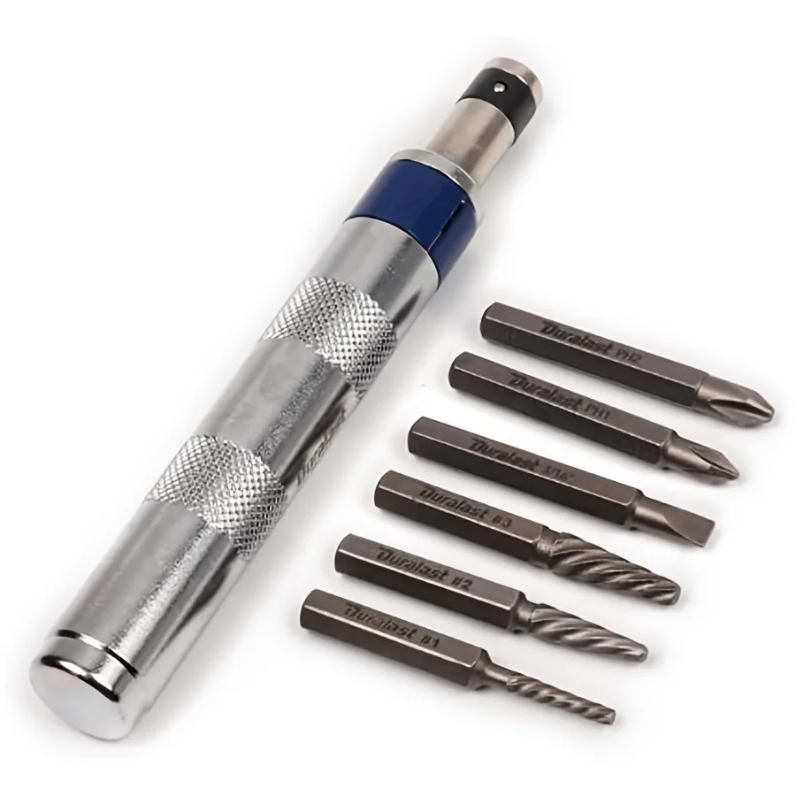 6 in 1 Impact Screwdriver Impact Drive Rusted Stuck Broken Fasteners Remover Screwdriver Set with Complete Specifications