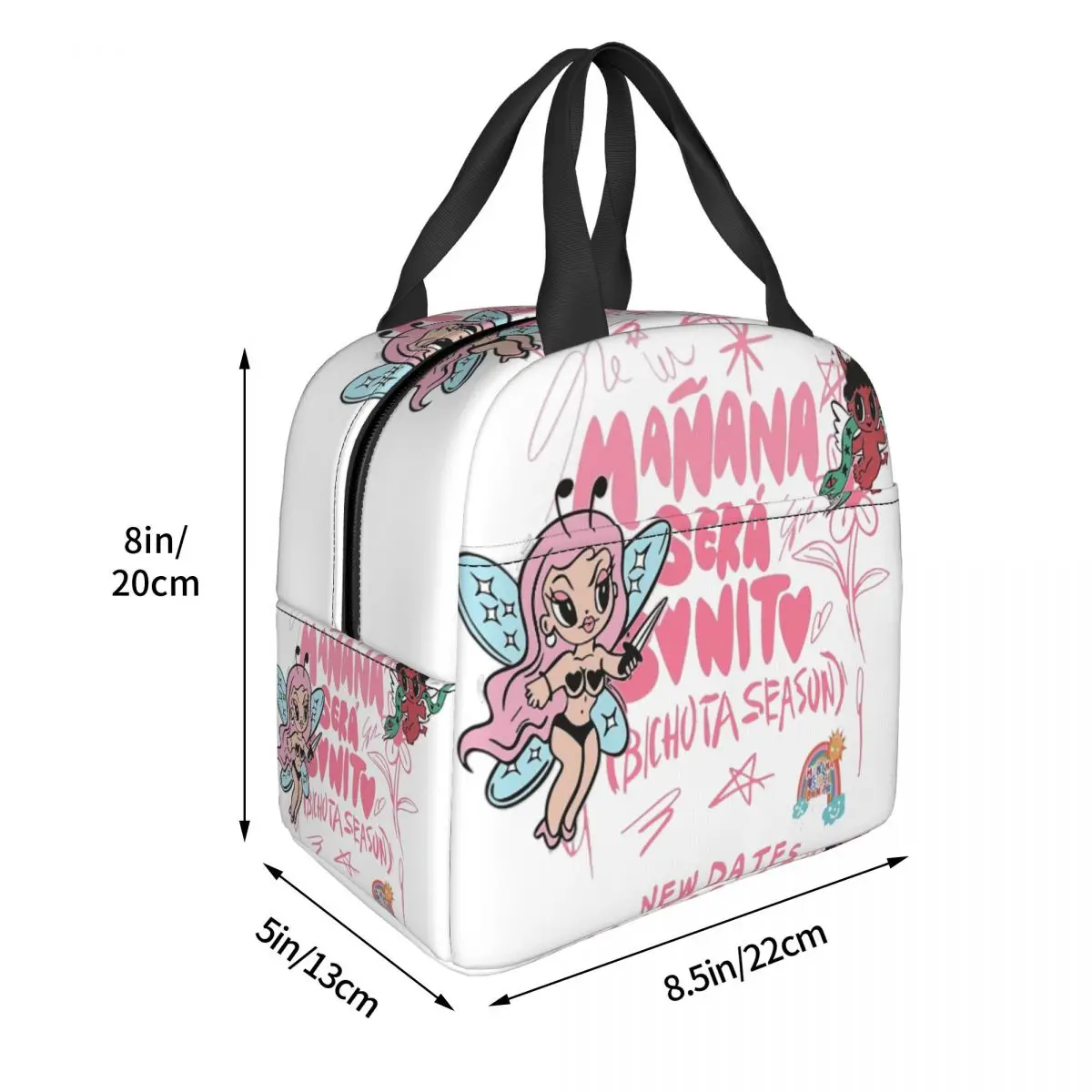 Karol G Manana Sera Bonito Tour Lunchtassen Koeltas Maaltijdcontainer Bichota Grote Tote Lunchbox Voedselopbergzakken Werk Reizen