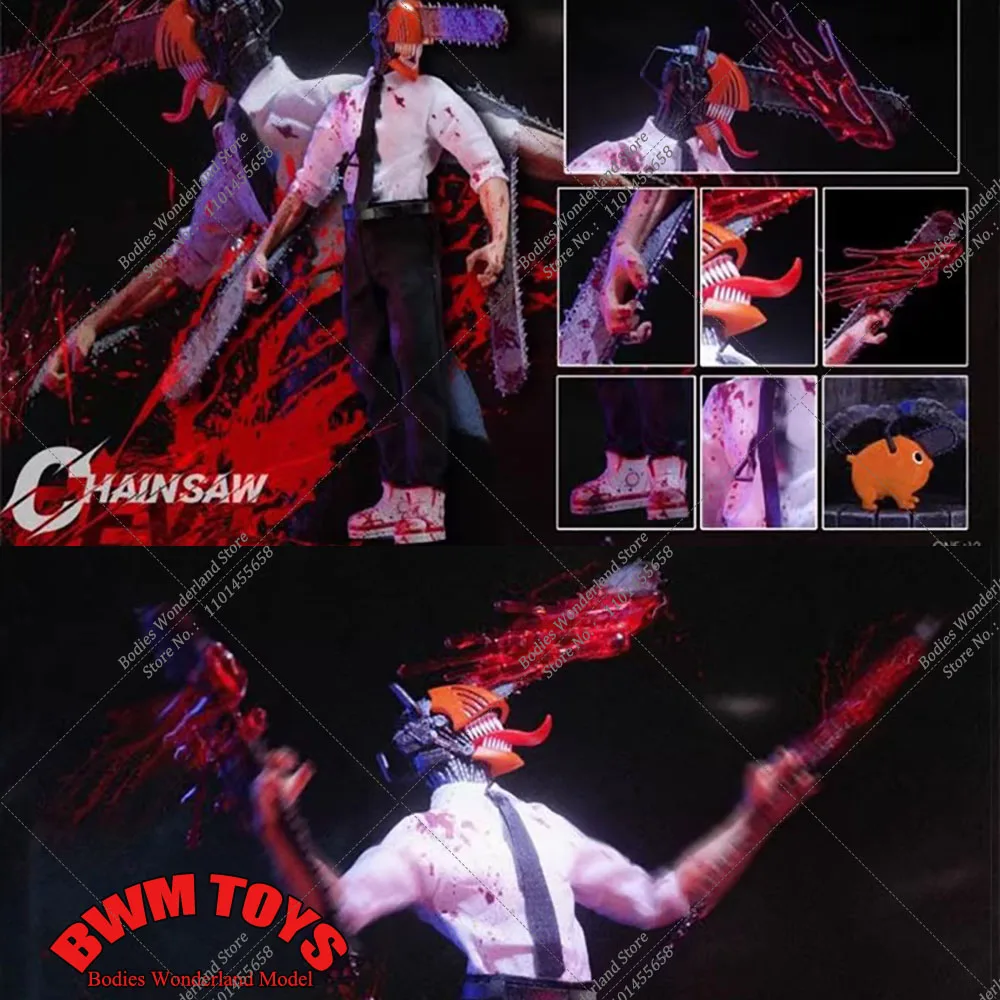 

Original TWTOYS TW2258A 1/12 Scale Full Set 6'' Men Soldier Chainsaw Devil Killer Terror Blood Action Figure Model Toys