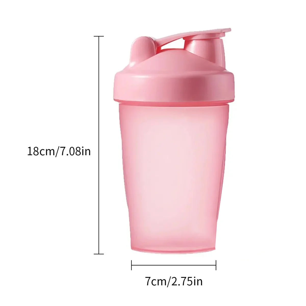 Leeseph Shaker Bottle with Shaker Balls Leak Proof Drink Shaker Bottle for Shake and Pre Work Out Best Shaker Cup (BPA Free)