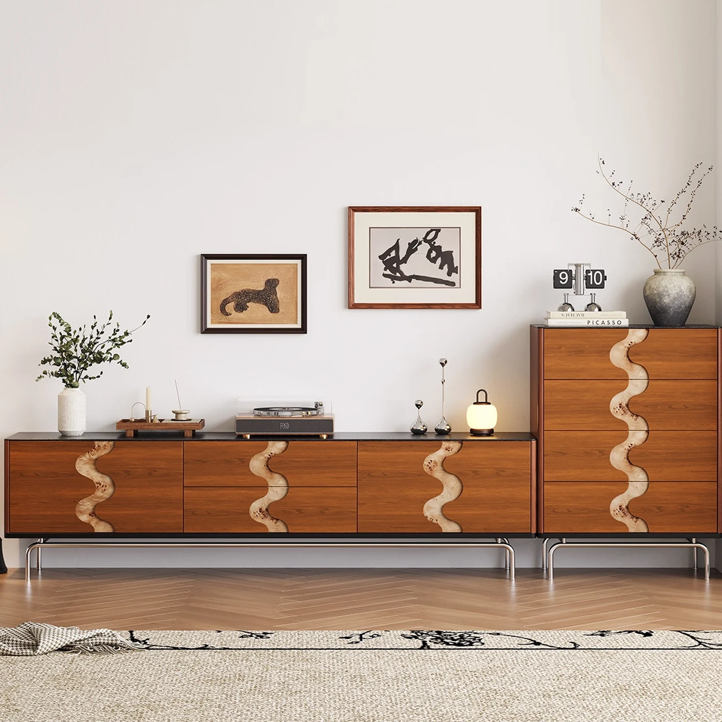 /Washroom Furniture Special Ceramic Basin Wall Mounted Waterproof Plywood Vanity Cabinet Bathroom Vanity and Sink