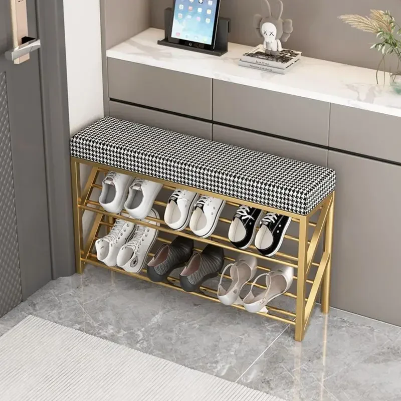 Stable Shoe change stool household door shoe cabinet can sit integrated shoe stool entrance stool sturdy and durable