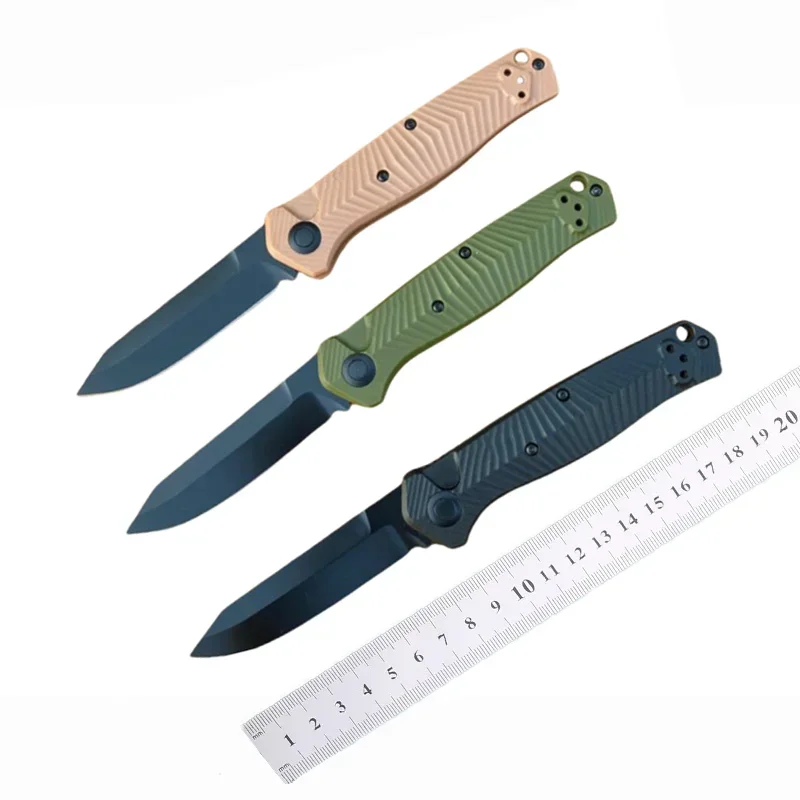 Butterfly BM8551BK Pocket Knife 440C Blade Fiberglass Handle Single Action Tactical Hunting Camping EDC Survival Tool Knives