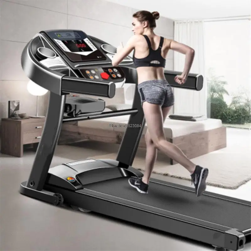 Multifunctional Foldable Mini Fitness Home Treadmill Indoor Exercise Equipment Gym Folding House Fitness Running Treadmills 220V