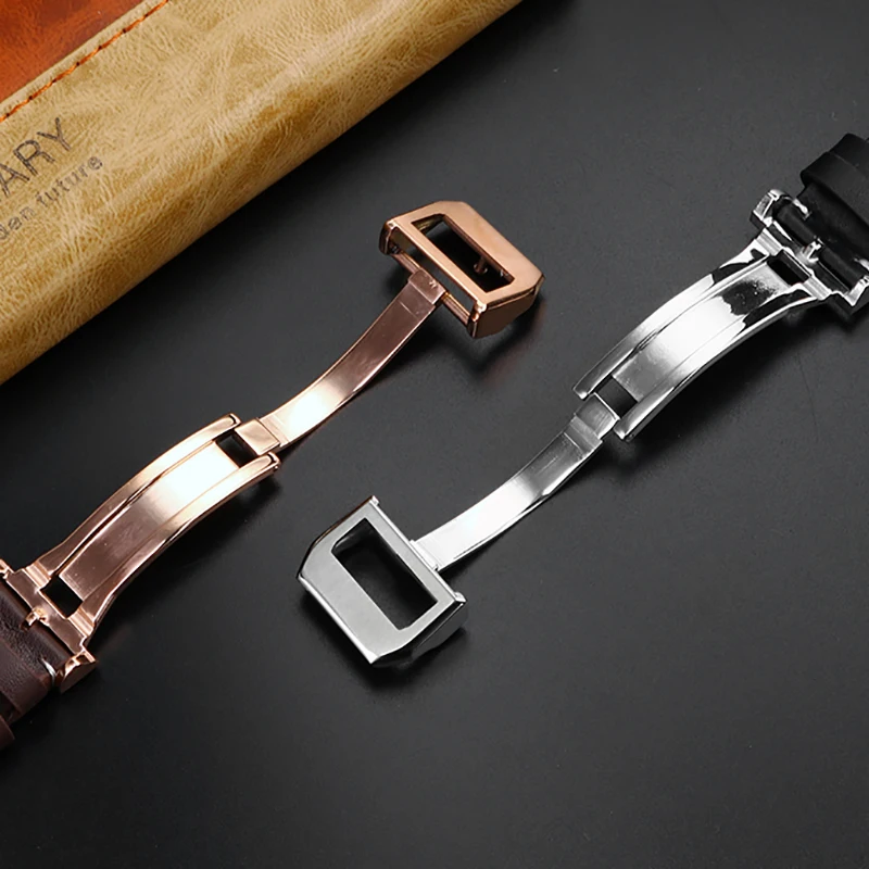 Per IWC cinturino in vera pelle Big Pilot lanciafiamme Little Prince Mark 18 cinturino Willow Nail bracciale 21mm 22mm blu marrone