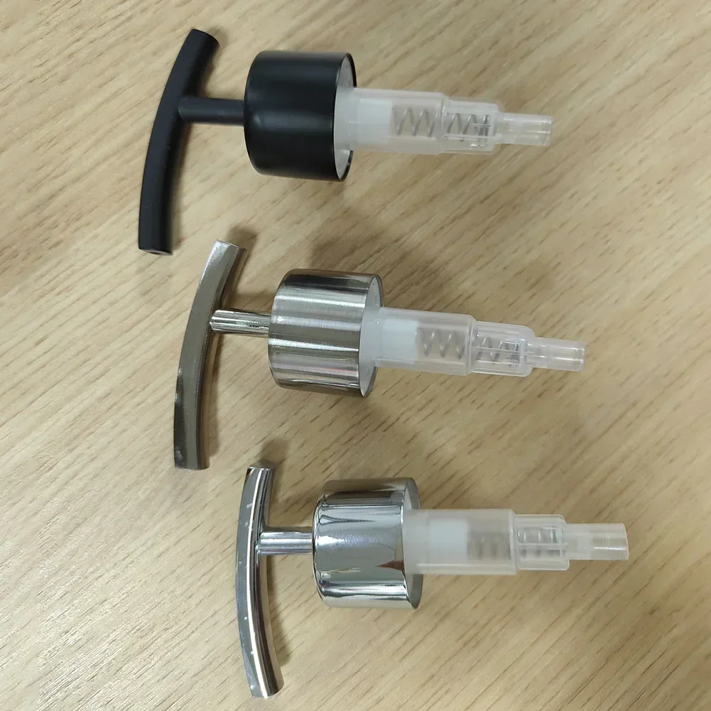 1 Pc Stainless Steel Pump Head 6.2*2.7*2.5cm Length 14cm Applicable To 25MM Bottle Mouth  With Tube Bathroom Accessories Tools