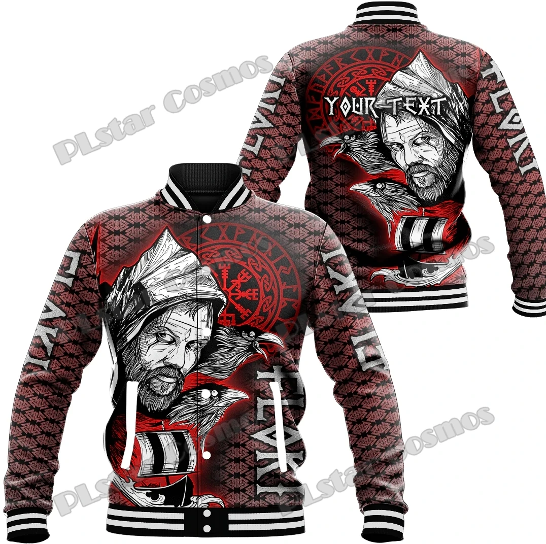 Moon Wolf & Raven Tattoo 3D All Over Printed Men's Baseball Jacket Winter Unisex Casual Bomber Full-Snap Varsity Jacket AK14