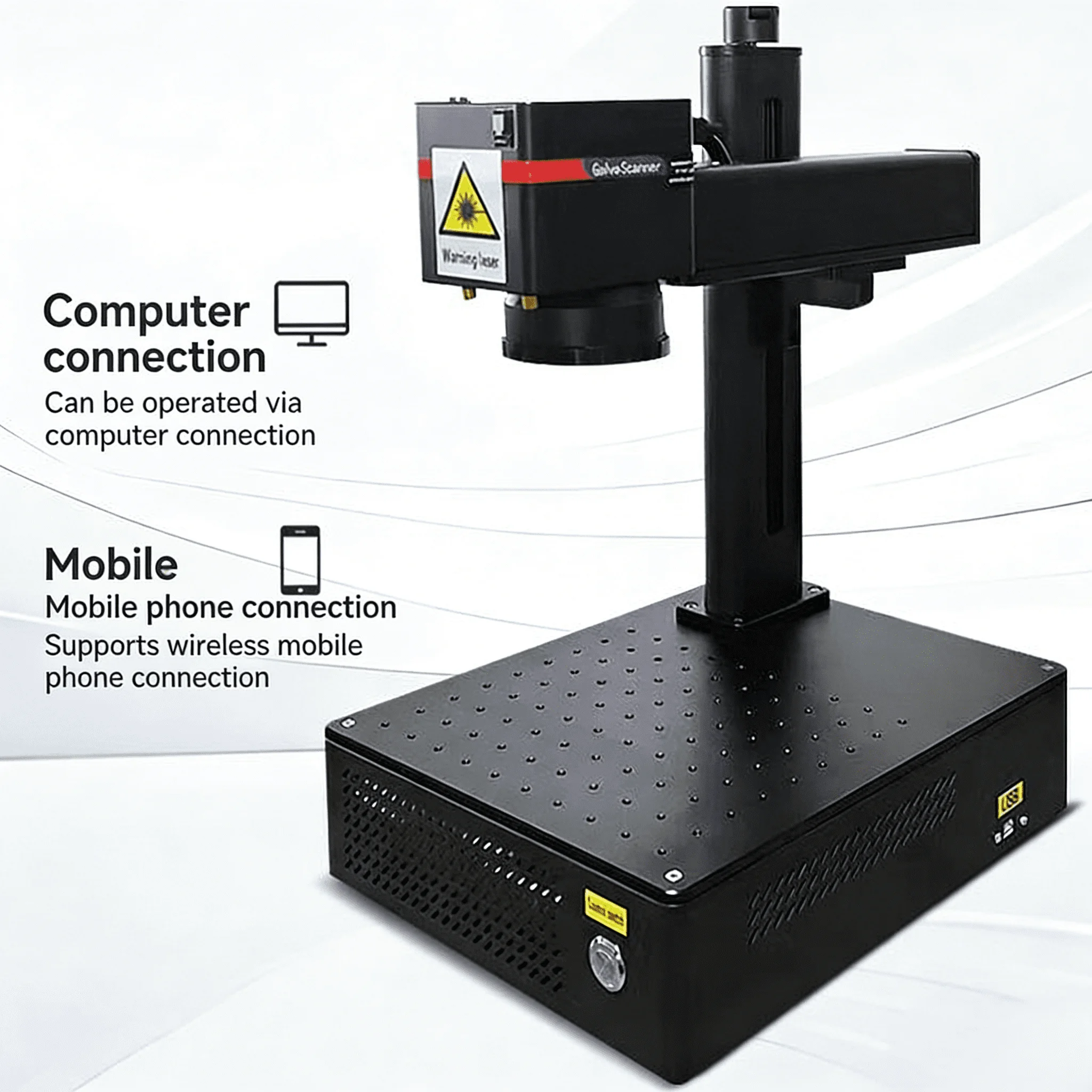 Fiber Laser Cutting Machine CNC Water Cooling High Productivity For Engraving Fast Speed Customizable
