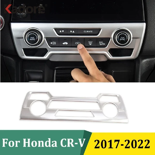 Für Honda CRV CR-V 2017 2018 2019 2020 2021 2022 Klimaanlagen-Einstellschalter-Abdeckung Zierleiste Innenraum Auto-Styling Zubehör