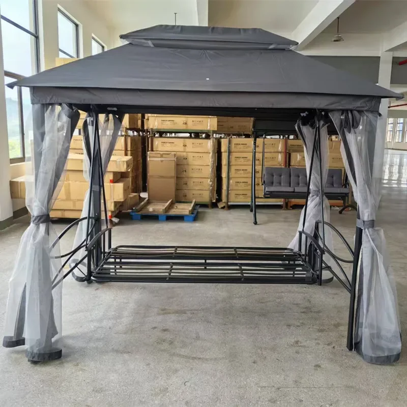 

Outdoor swing rocking chair tent swing outdoor hanging basket garden garden hanging chair wrought iron