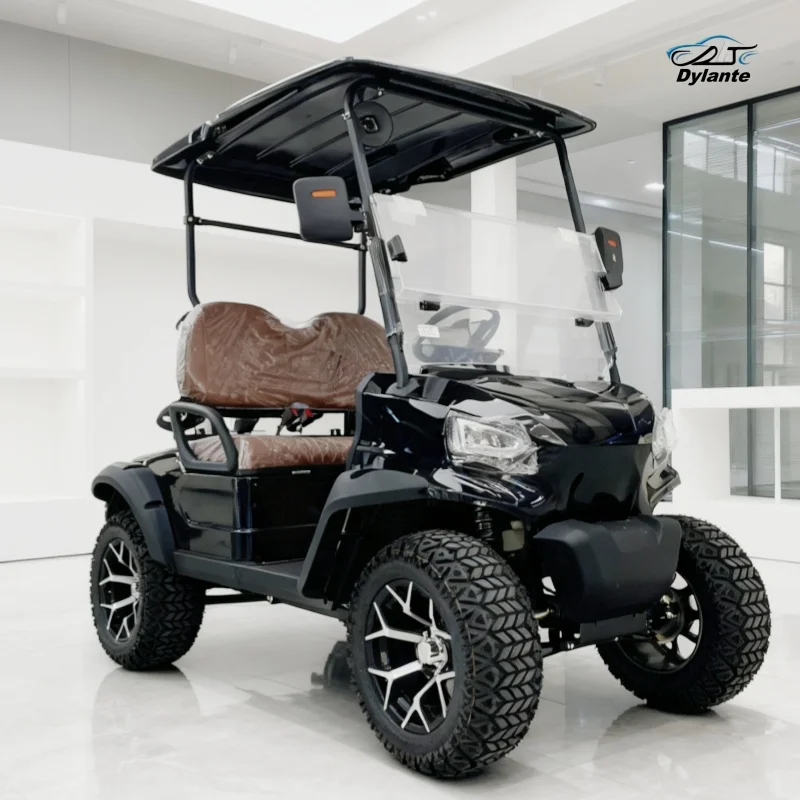 جديد مخصص نادي سيارة عربة جولف كهربائية الكبار مزرعة أربع عجلات سيارة كهربائية عظم الترقوة مستقل تعليق عربة جولف #3