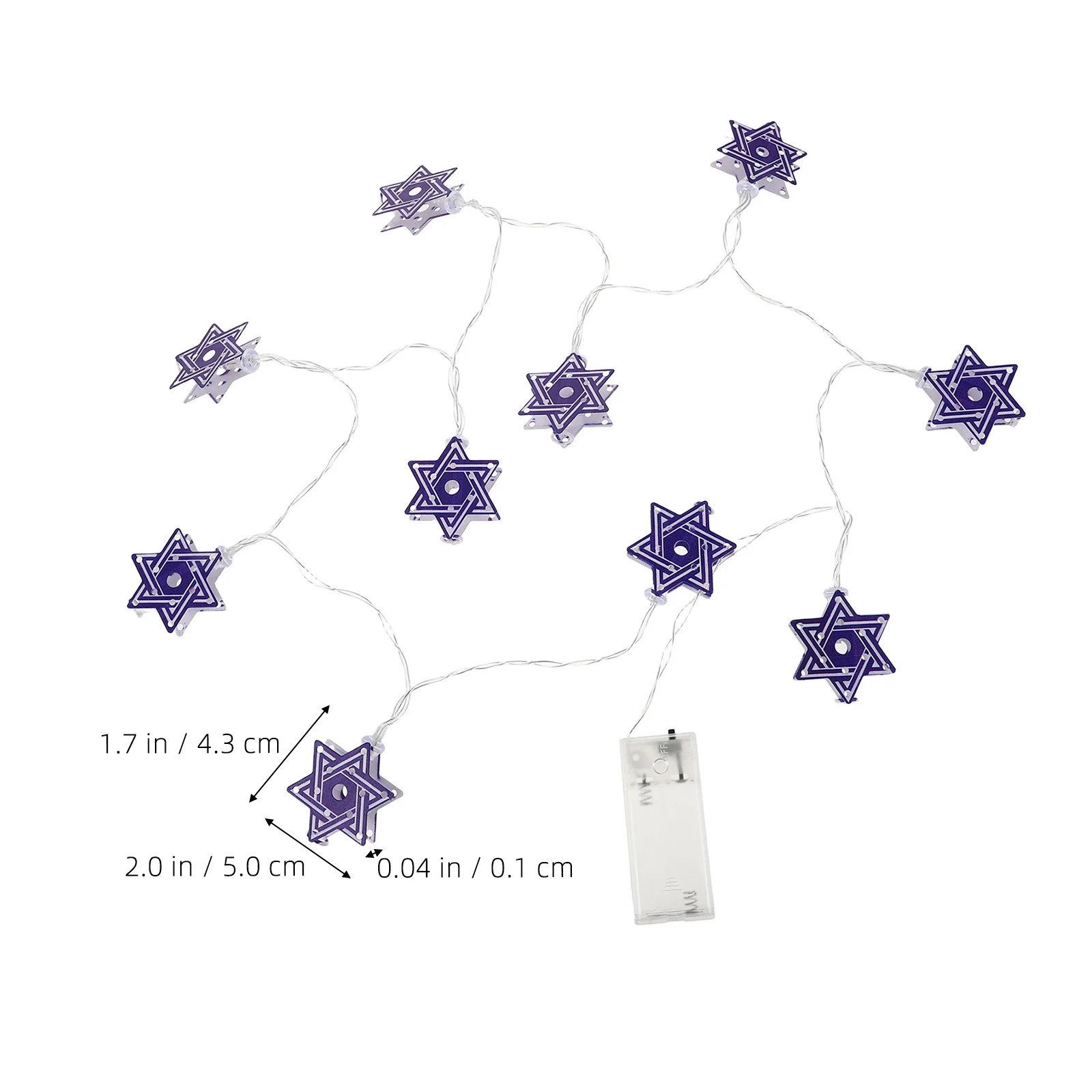 LED نجمة داود سلسلة أضواء أزرق أبيض مهرجان يهودي ديكور في الهواء الطلق داخلي هانوكا الاحتفال نجمة داود سلسلة أضواء #6
