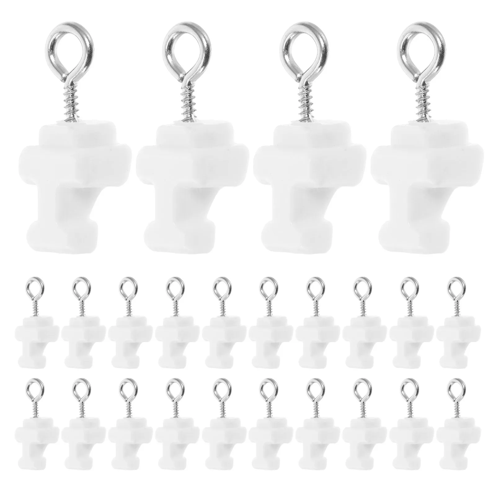

120Pcs Curtain Track End Stops Plastic Hidden Design for Smooth Operation Home Office .1 X 0.39 Inch