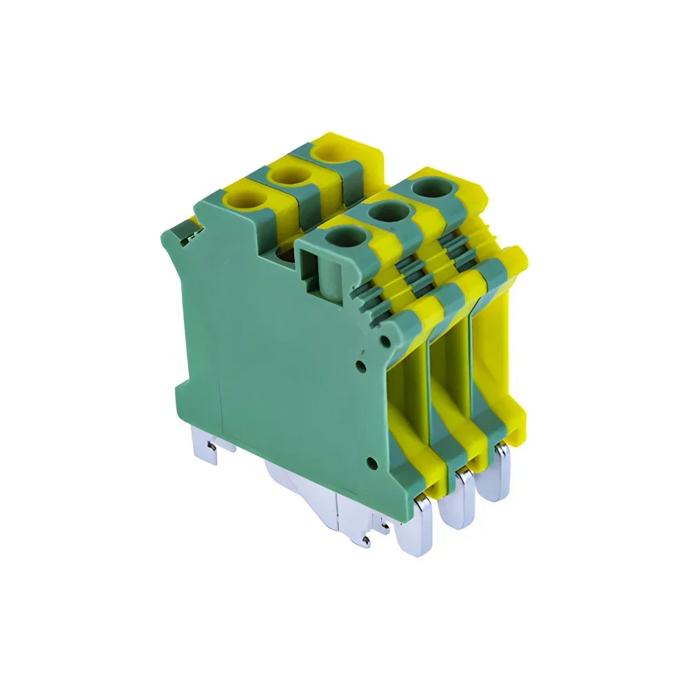 10Pcs USLKG-5N Screw Din Rail Terminal Blocks Ground Earth Universal Class Connector USLKG5N Wire Conductor