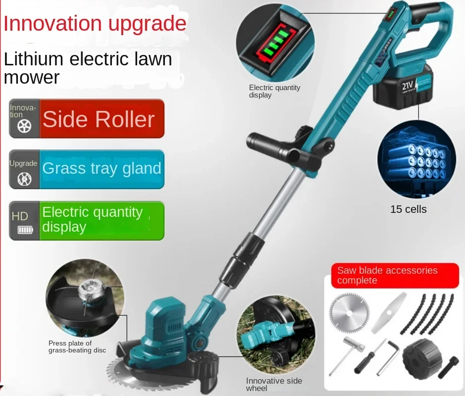 

Electric Lawn Mower Desbrozadora Batería 충전식 예초기 충전 예초기 무선 예초기 무선 충전식 Coupe Bordure Sans Fils À Batterie