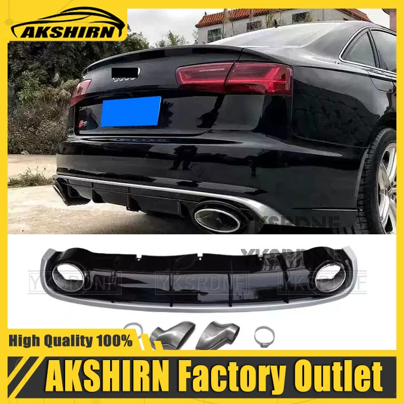 A6 C7 ABS Heckdiffusor für Audi A6 2012-2015 Car Styling (Nur für Standard-A6 geeignet)