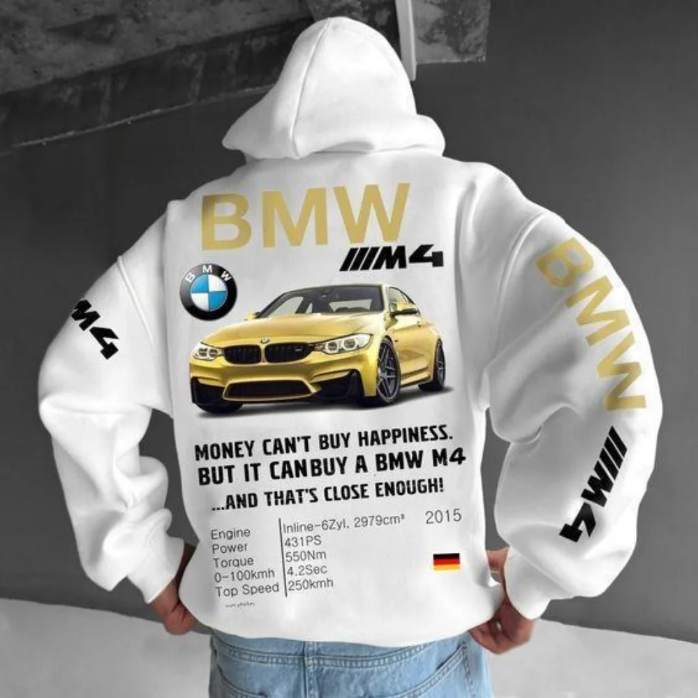 

2025-26 Printed BM Series New Locomotive Off-road Vehicle Logo Men's Hoodie Jacket Car Logo Autumn and Winter New Hoodie