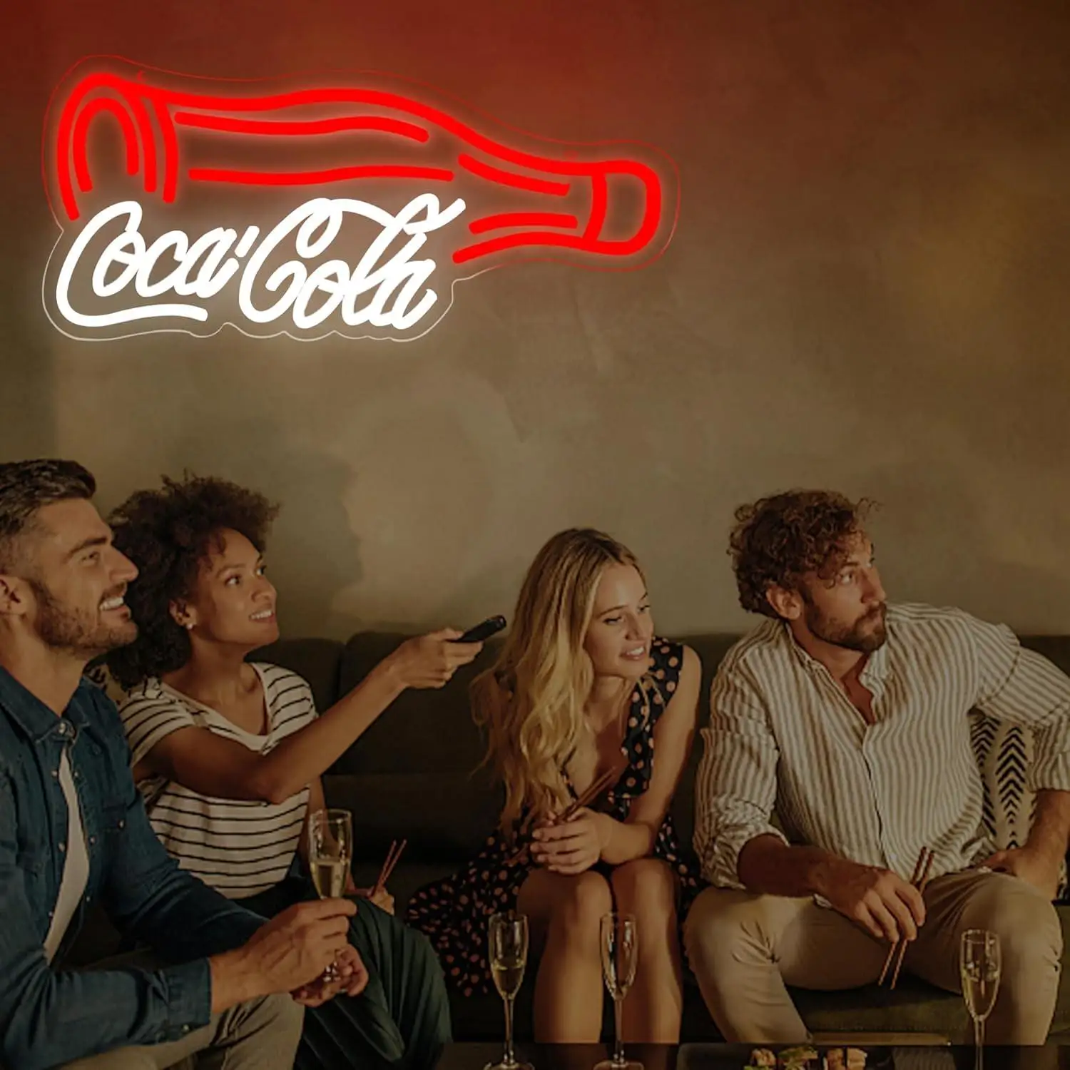 Soda Drink Neon Sign Cola USB Dimmable Neon Lights for Drink Bar Pub Store Restaurant Party Club Wall Decor Business Led Signs view 3