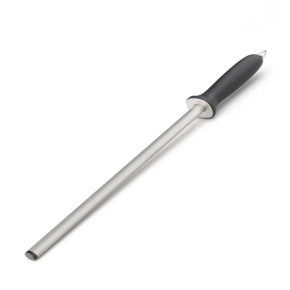 Advanced 12 Inch Diamond Honing Steel Efficient Sharpening Surface Ergonomic Handle Kitchen Hunting Longlasting Storage Loop