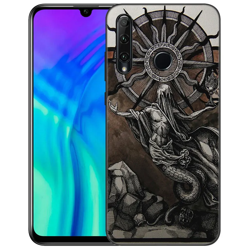 Satanic Scary Skull Phone Case For Huawei Honor 7A 8A 9X 20 Pro 8 10X Lite 9A 8C 9C 20E 7S 8S 20S 8X 10i 20i 30i Black Cover