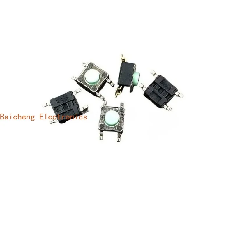 100PCS 6 * 6 * 5 touch button green patch 4-pin button micro switch with high temperature resistance and long service life