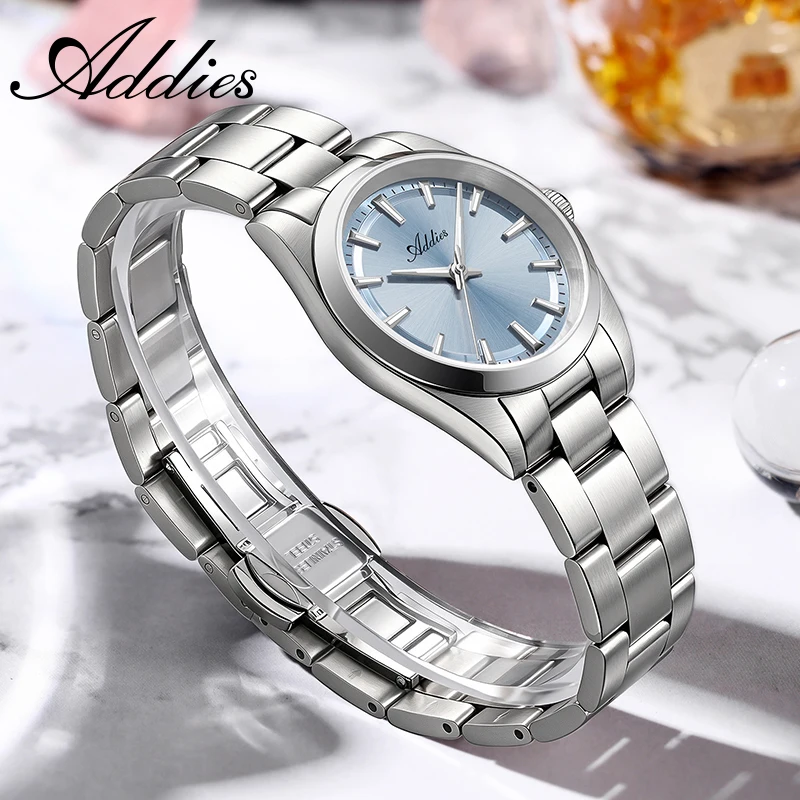ADDIES Fashion Watches for Lady 2035 Sapphire Glass Dress  Quartz Watch for Women Super Luminous Stainless Steel Wristwatches