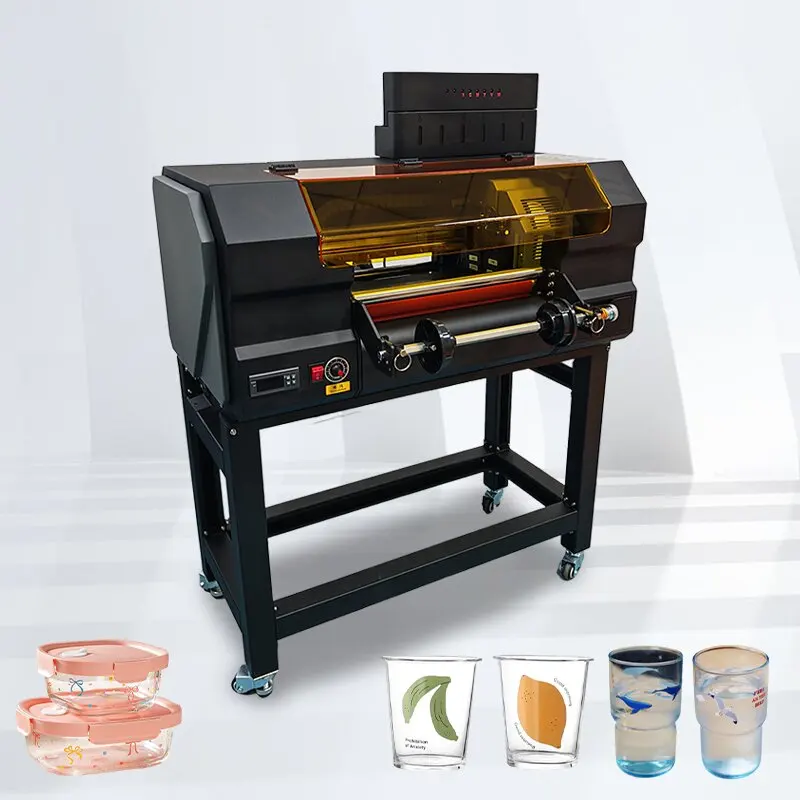New Condition 30CM One Head UV LED Automatic Ultraviolet DTF Machine Double Sided Color Roll-to-Roll Printer 1 Year Warranty