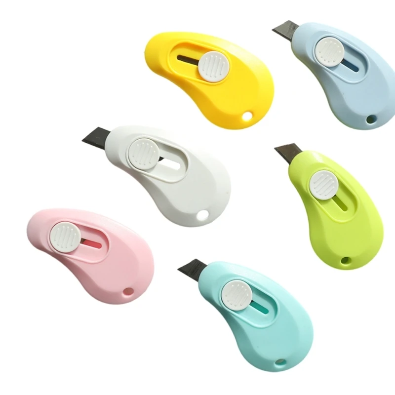 

6Pcs Small Utility Knives Small Safety Cutter Package Box Opener Retractable Utility Knives Envelope Opener for Office