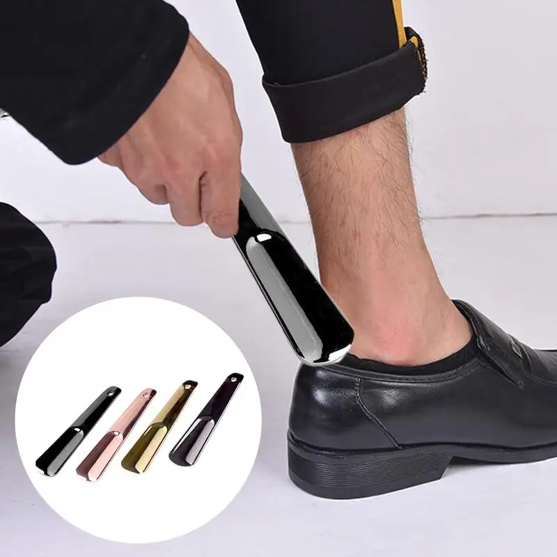 Shoe Horn Travel Shoehorn Portable Shoe Horn for Travel Use Stainless Steel Shoe Helper Metal Shoe Horn for Men Women