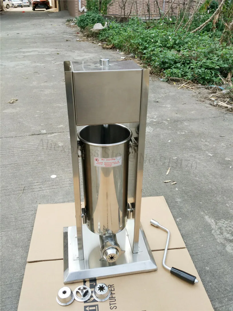 5L Manual Stainless Steel Churros Maker Vertical Churro Machine 3+1 Modeling Caps