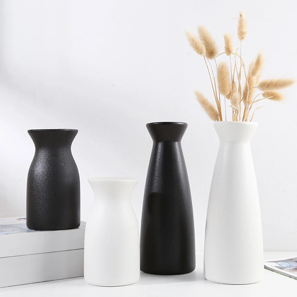 

Ceramic Vase Polished Mouth Decorative Hydroponics Vase for Flower Arrangement Desktop Home Decor Minimalist Table Centerpiece