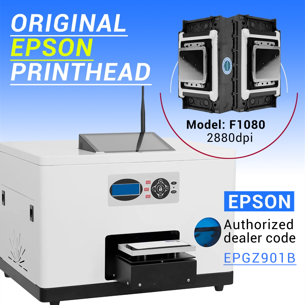 For Mini Flatbed LED Phone Case A5 Smart UV Inkjet Printer With XP600 Print Head And AI Drawing Function