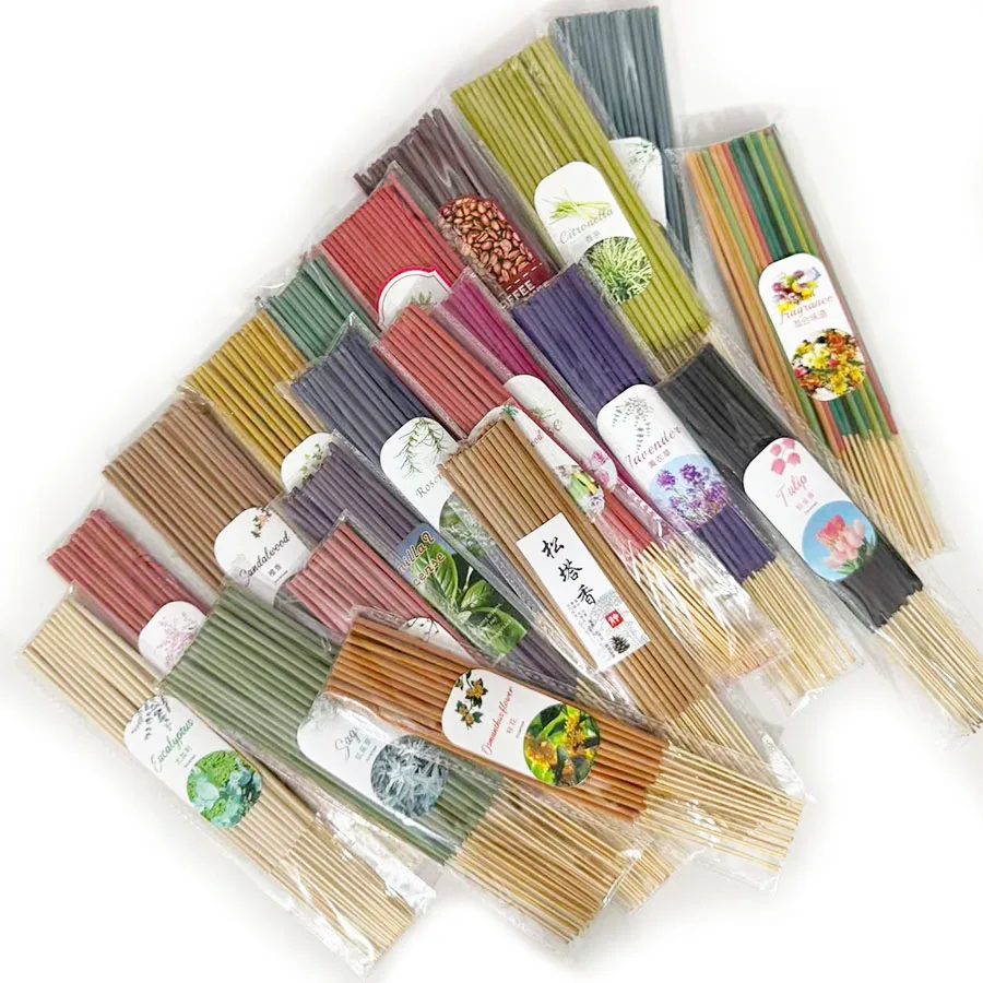 Handgefertigte Bambusstäbchen, Duftende Rosen, Salbei, Zitronengras und Andere Aromen für Langanhaltende Heimdekoration – Detail 3