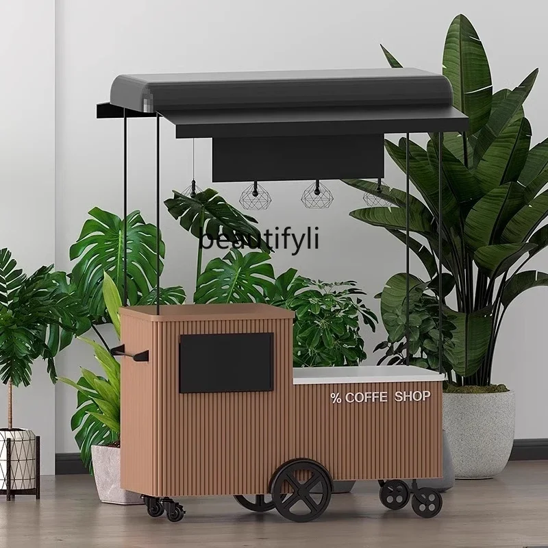 yj24 Shopping mall mobile, stall cart, decoration, promotional car, storefront display stand, snack activity car