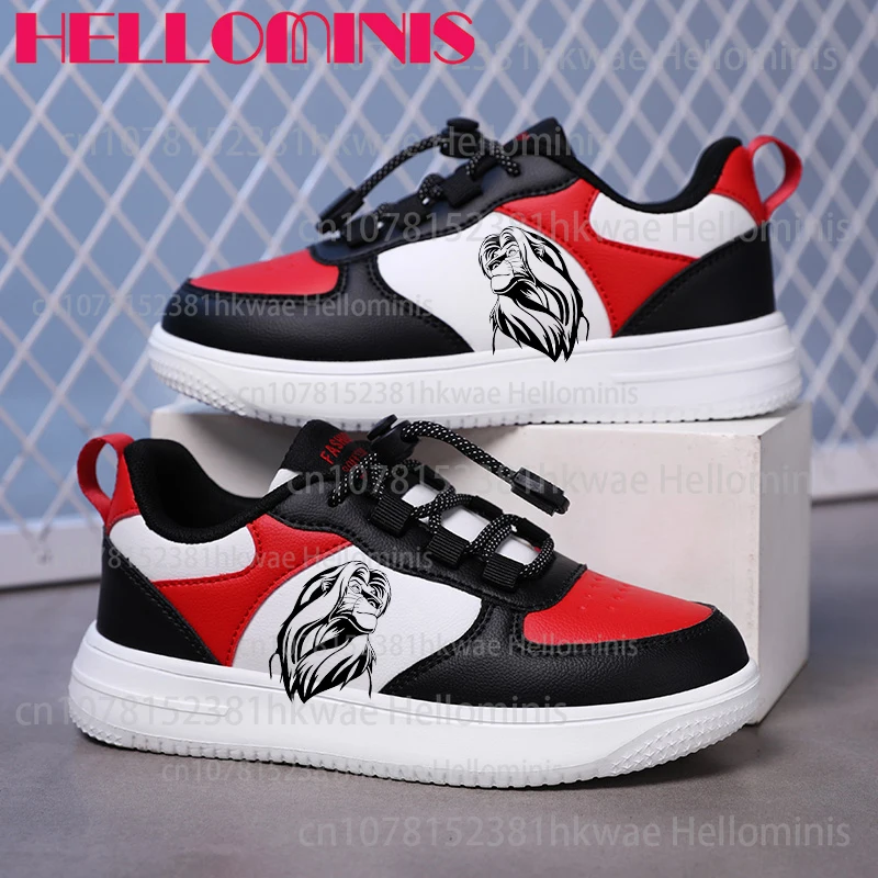 

Король Лев черный принт Молодежные студенческие кроссовки для мальчиков и девочек Campus Модные баскетбольные кроссовки Рождественский подарок на день рождения