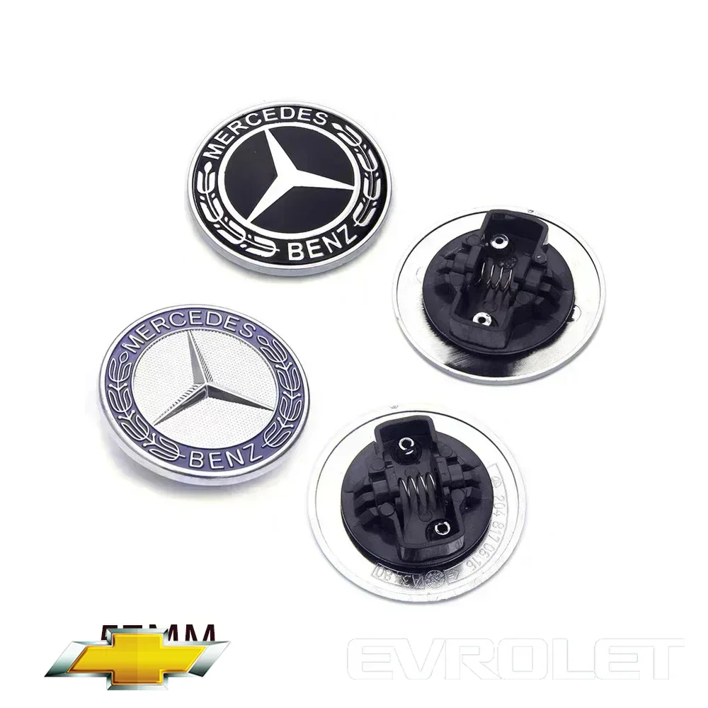 

10pcs 57mm Car Front Hood Emblem Badge Bonnet Car Accessories For Mercedes Benz W204 W205 W212 W213 W221 W177 W246 GLA GLC CLA