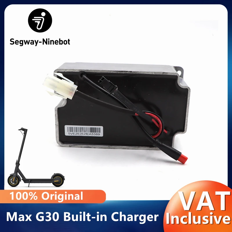 Original integriertes Ladegerät für Ninebot von Segway Max G30 / G2 / G65 Smart Elektroroller, eingebautes Ladegerät, Ersatzzubehör
