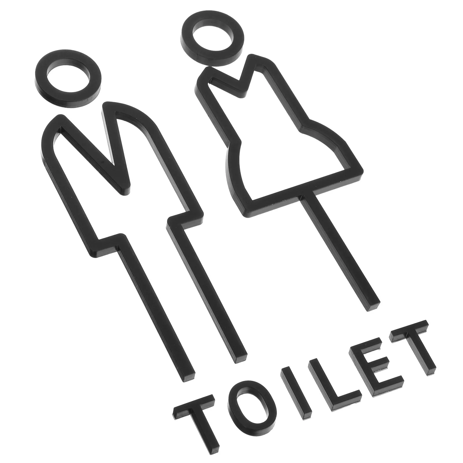 1 زوج الحمام تسجيل الحمام تحديد لوحة تصميم الحد الأدنى لمطعم الفندق مرحاض عام ديكور المرحاض اللوحة #2