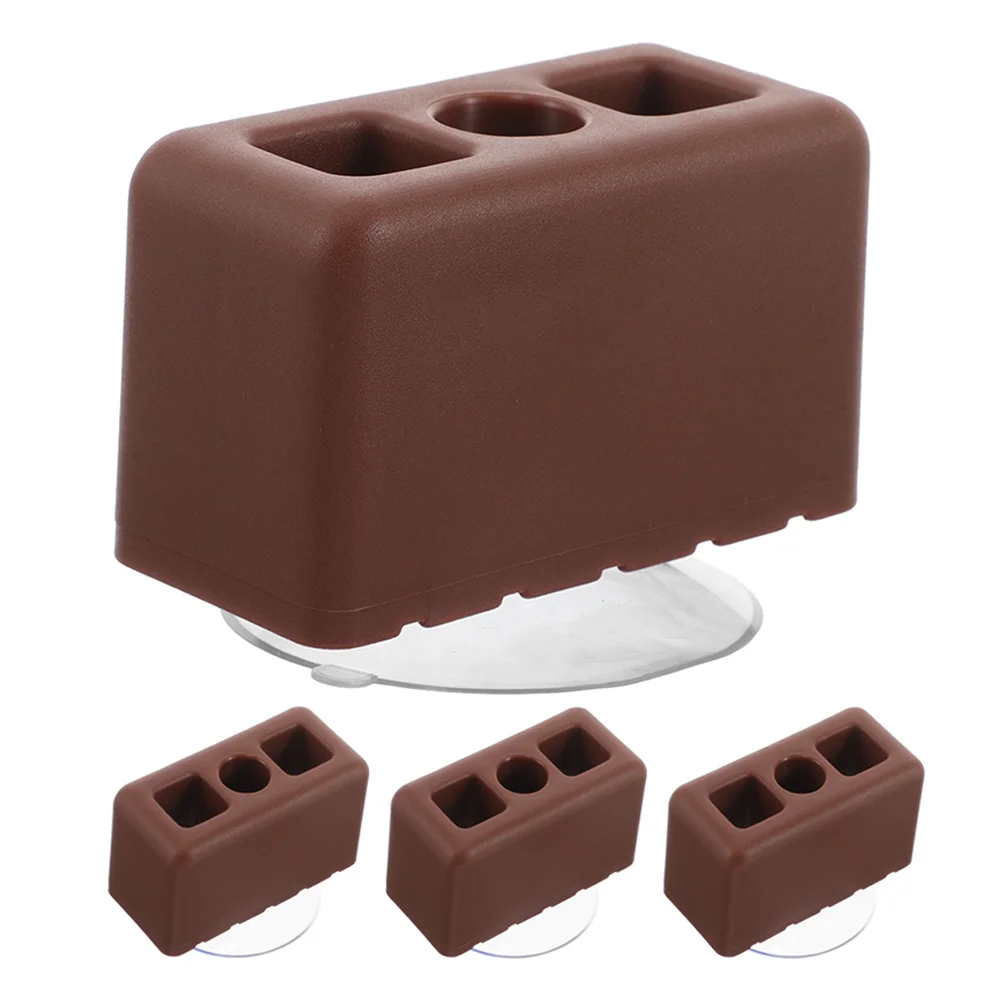 4 pezzi connettori clip universali staccabili base a ventosa supporto antiscivolo stabilizzatore di sicurezza recinzione box