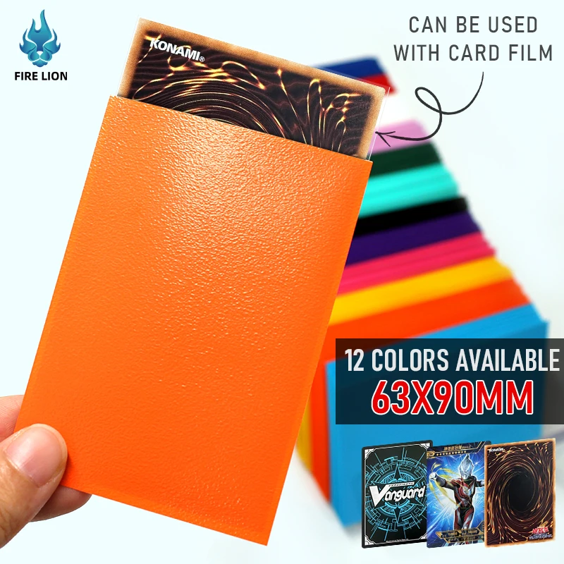 

100PCS 63*90mm Colored High Quality Matte Katana Board Games Card Sleeves Trading Cards Protector